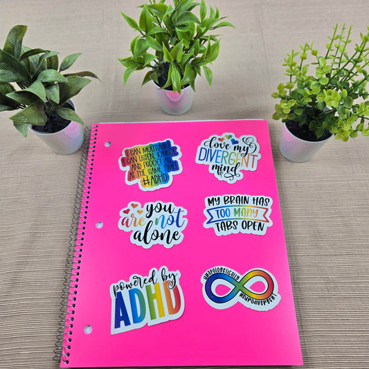 Cute and Funny Neurodivergent Stickers - Vegas Custom Creations