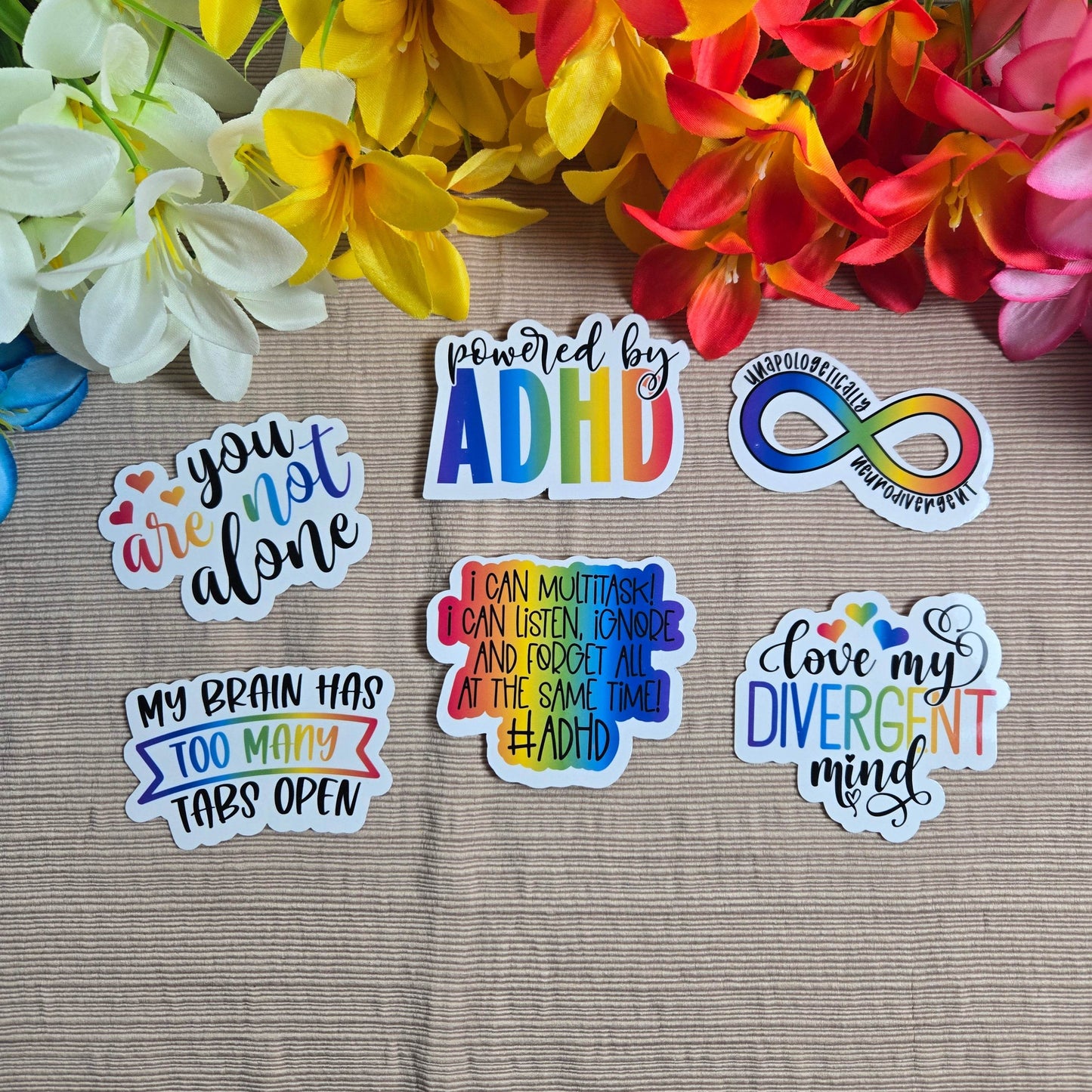 Cute and Funny Neurodivergent Stickers - Vegas Custom Creations