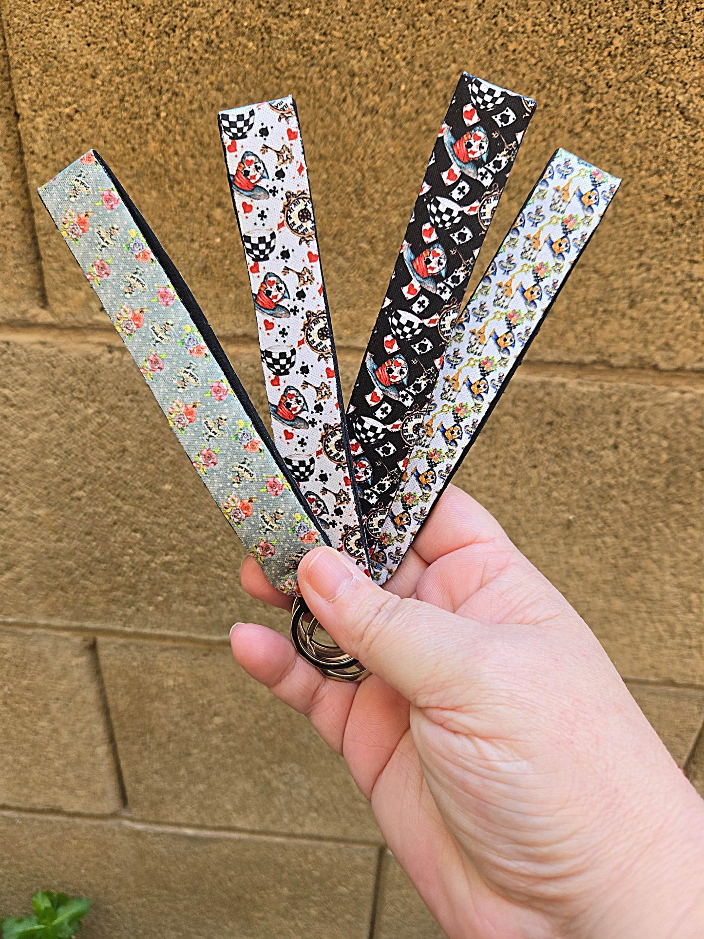 Alice Inspired Wristlet Key Chain (Multiple Designs Available) - Vegas Custom Creations