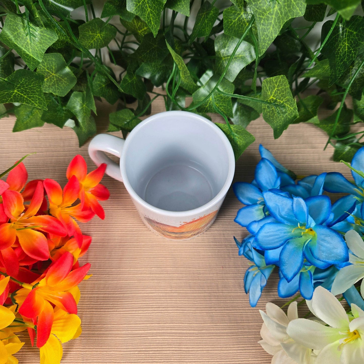 Beautiful Beach Scene in Heart Mug - Vegas Custom Creations