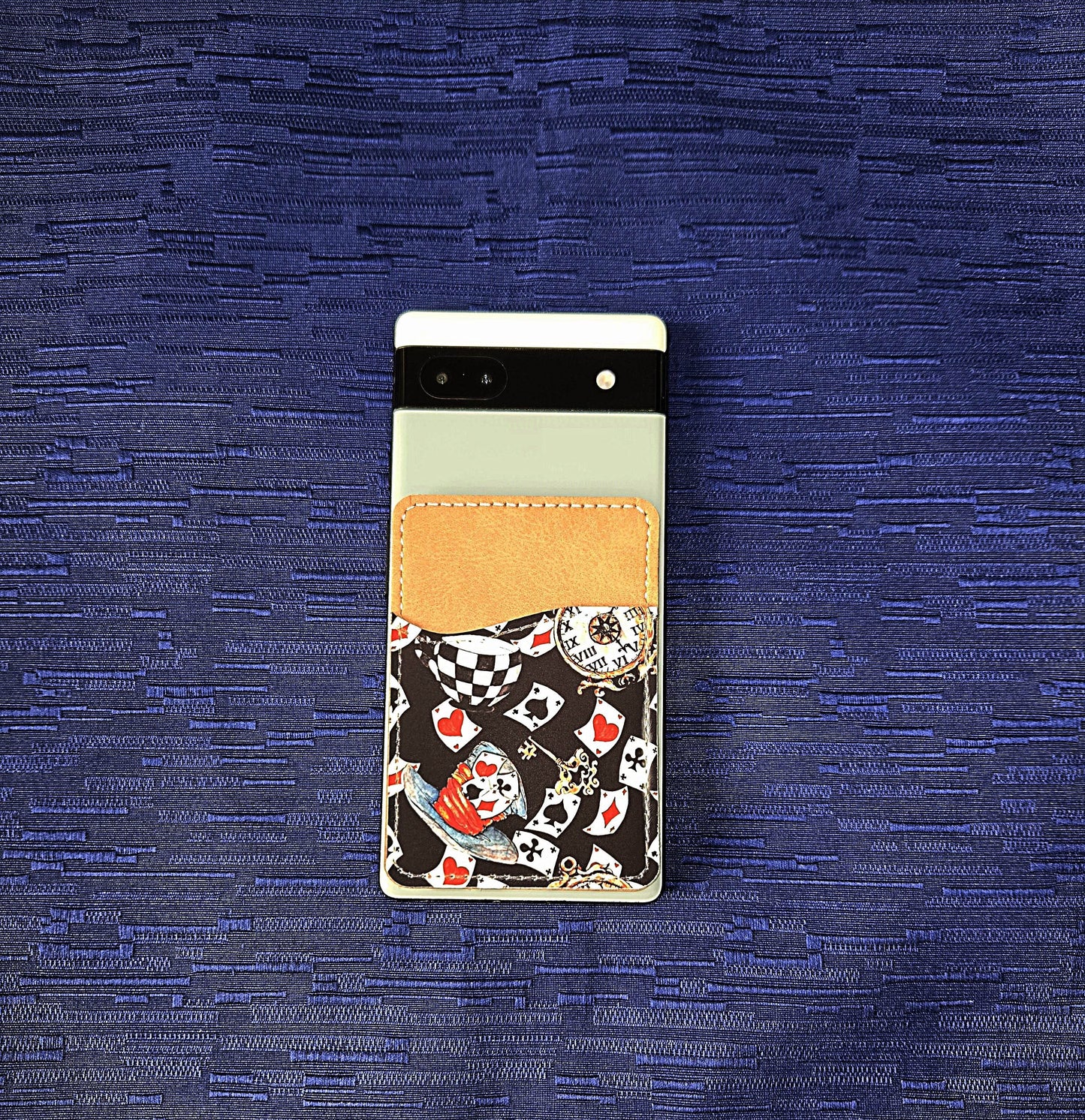 Alice Inspired Adhesive Cell Phone Wallet (Multiple designs available) - Vegas Custom Creations