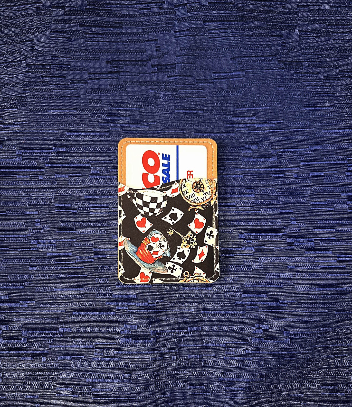 Alice Inspired Adhesive Cell Phone Wallet (Multiple designs available) - Vegas Custom Creations