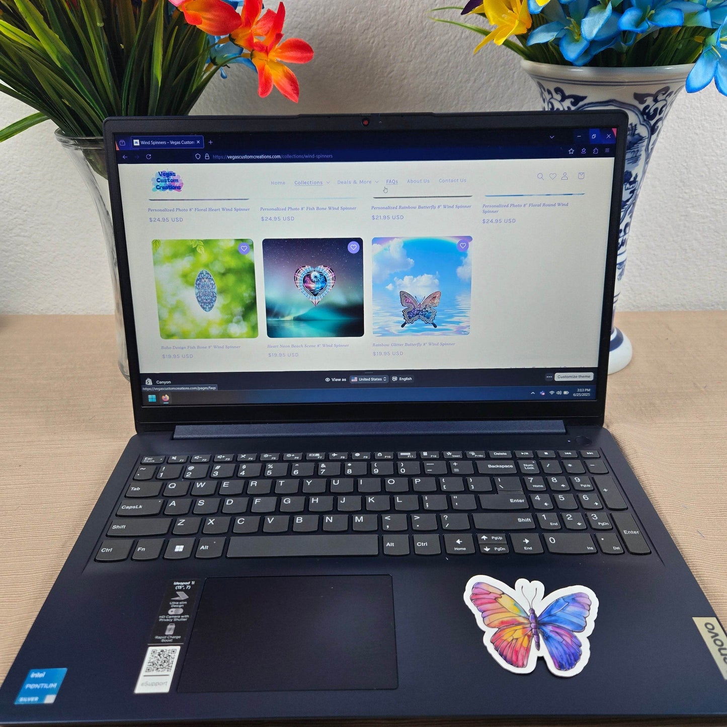 Beautiful Butterfly Stickers - Vegas Custom Creations