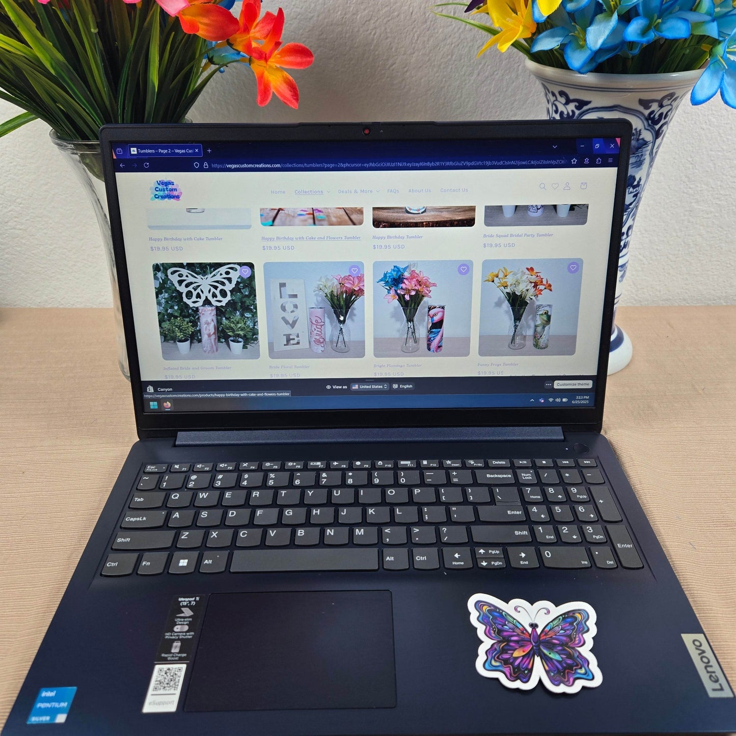 Beautiful Butterfly Stickers - Vegas Custom Creations