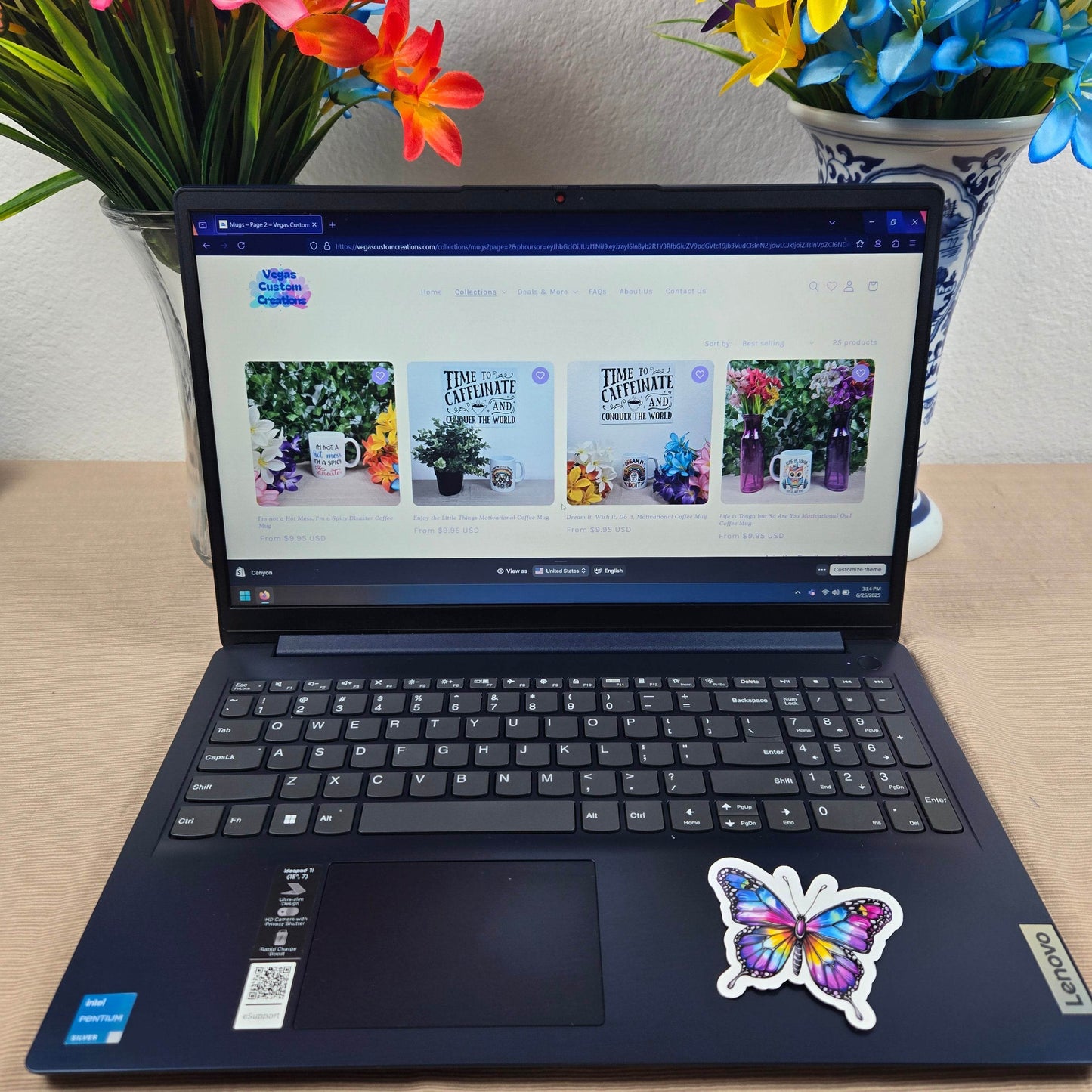 Beautiful Butterfly Stickers - Vegas Custom Creations