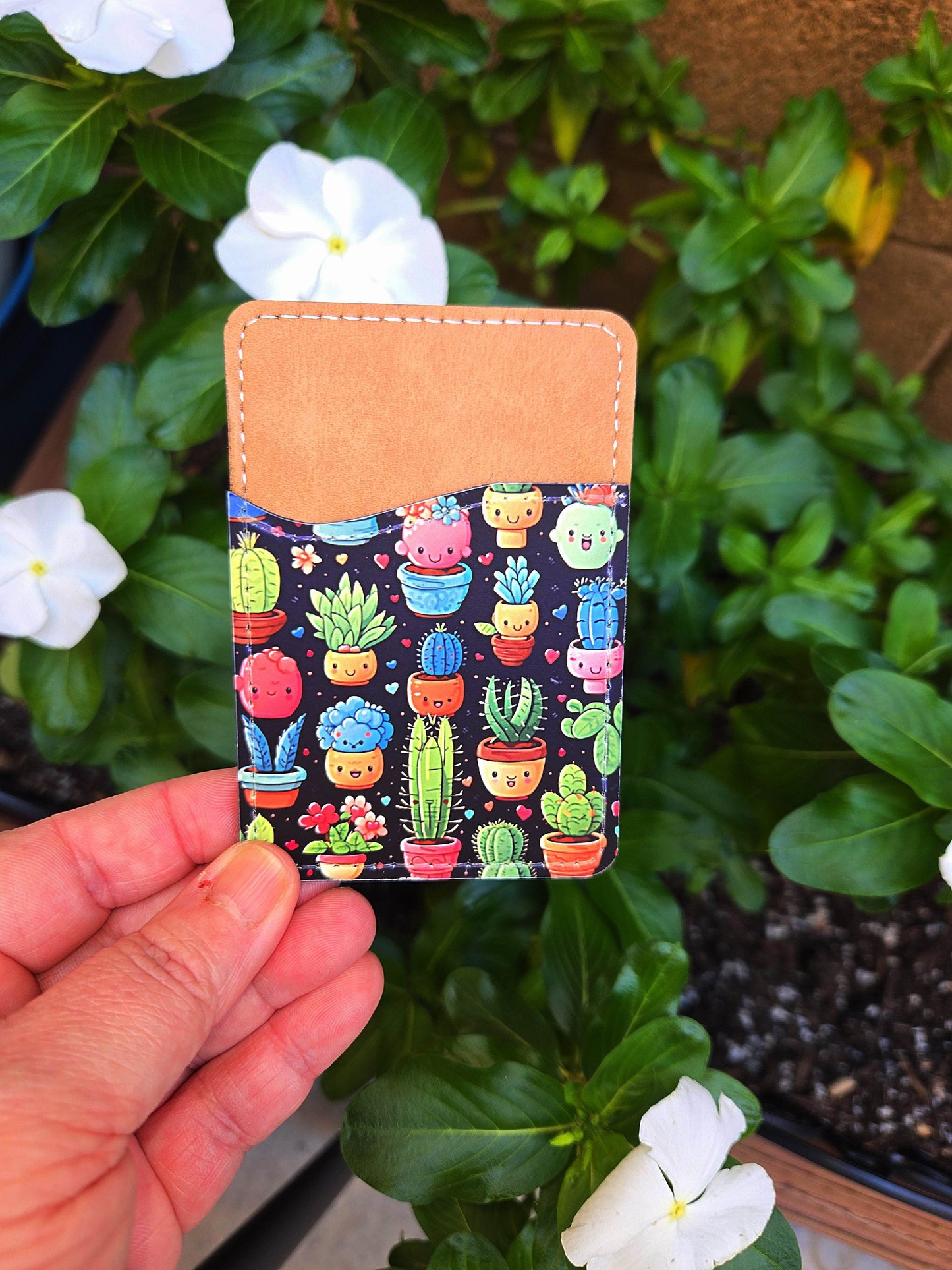 Cute Adhesive Cell Phone Wallets (Multiple designs available) - Vegas Custom Creations