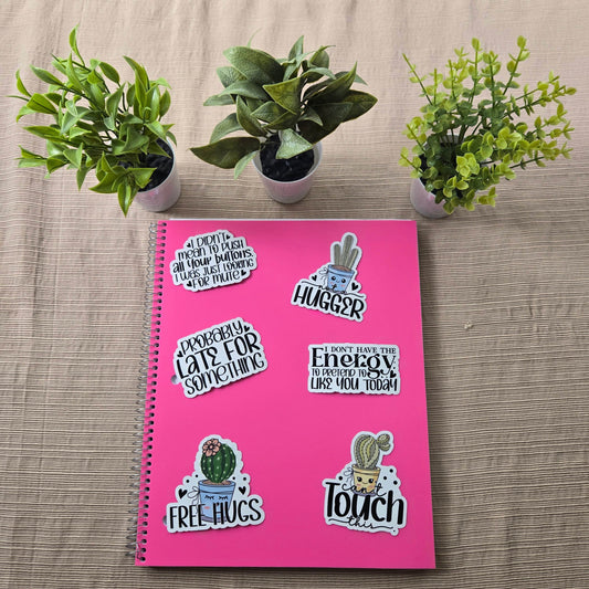 Funny Sarcastic Cactus Stickers - Vegas Custom Creations