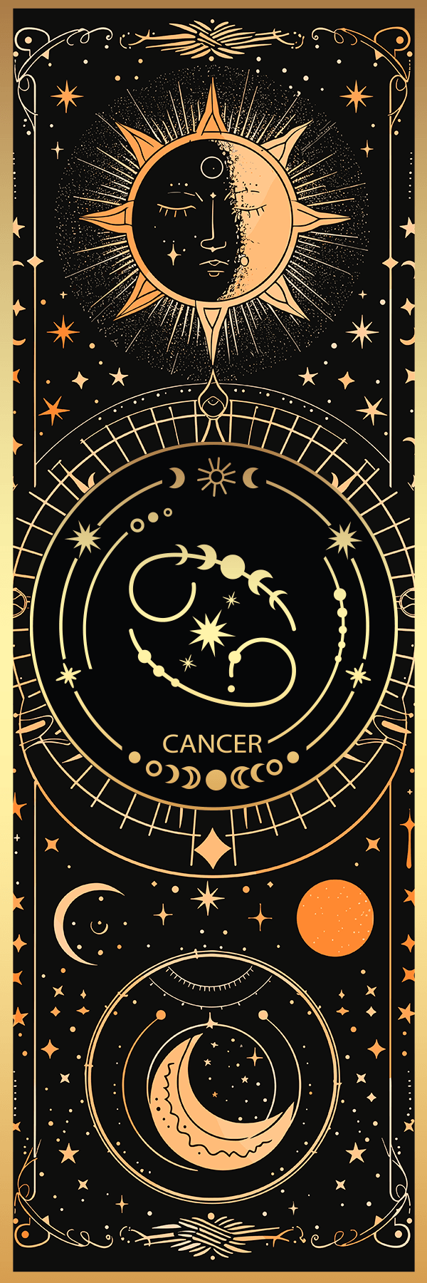 Zodiac Stars, Sun and Moon Aluminum Bookmark (Multiple Designs Available) - Vegas Custom Creations