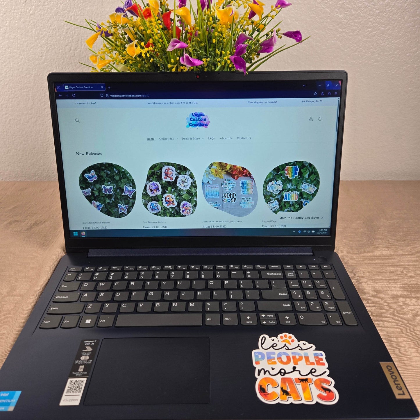 Cute Cat Mom Stickers - Vegas Custom Creations