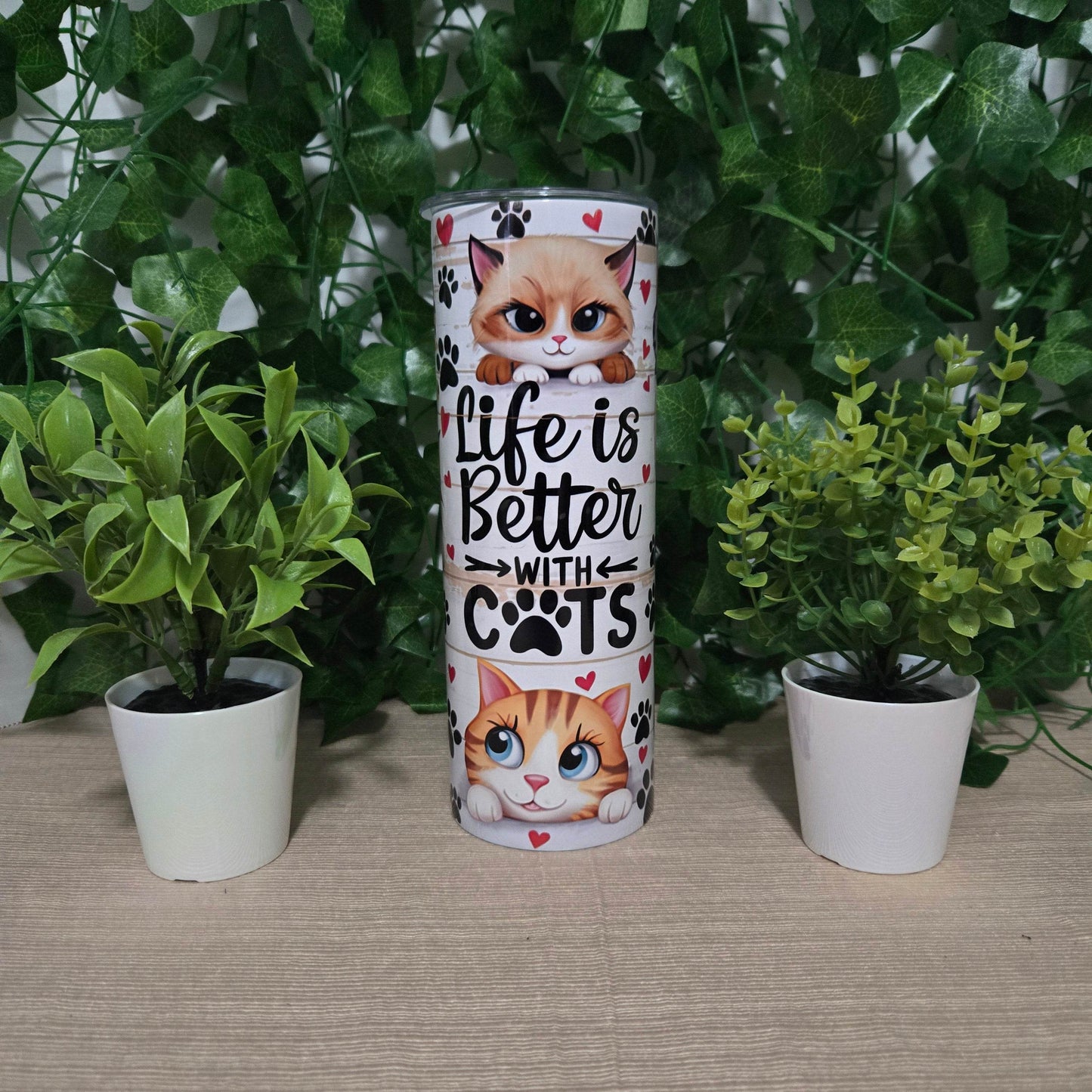 Life is Better with Cats Tumbler - Vegas Custom Creations