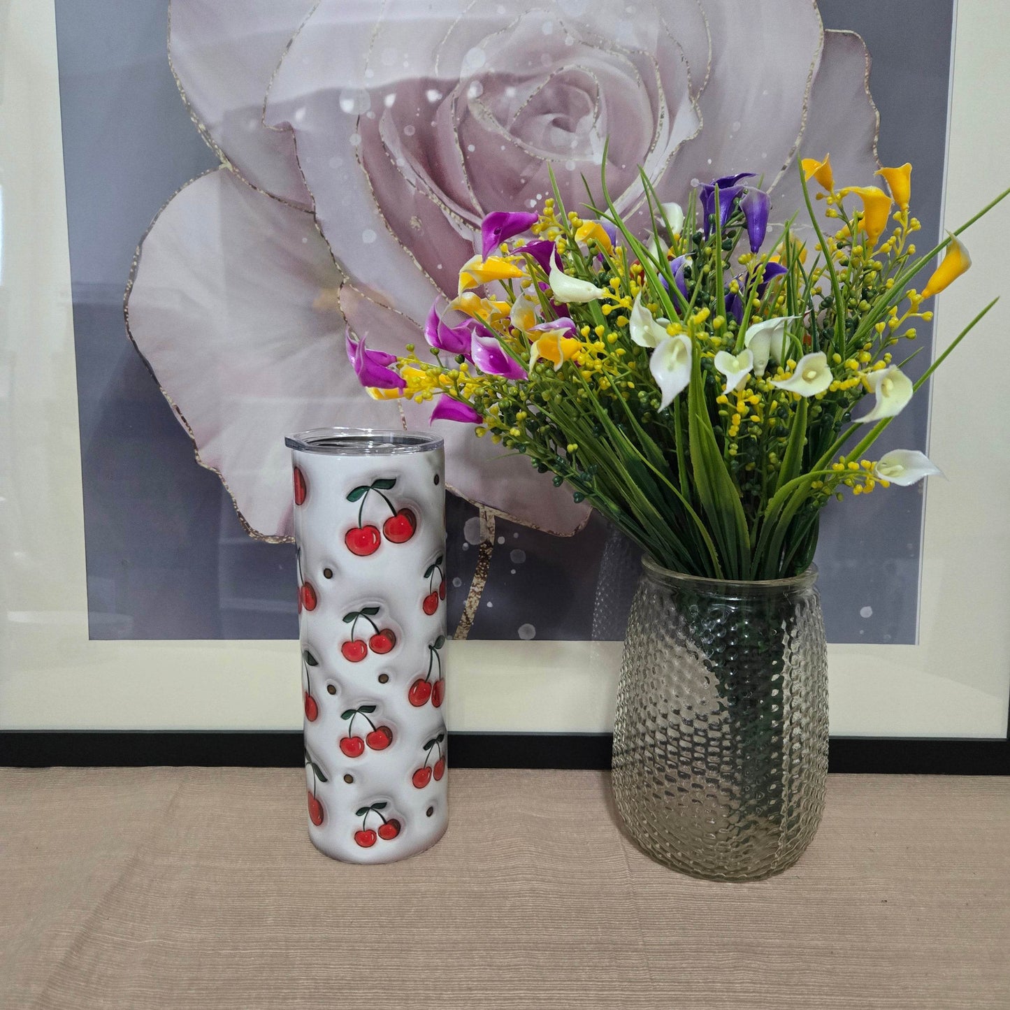 Cherry Inflated Tumbler - Vegas Custom Creations