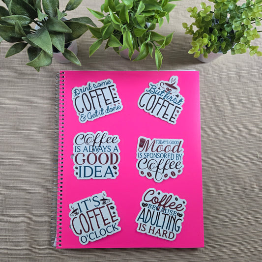 Coffee Quotes Series 1 Stickers