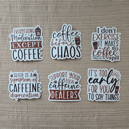 Coffee Quotes Series 2 Stickers