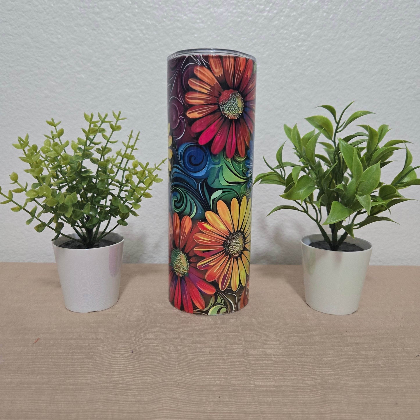 Daises Rainbow Tumbler - Vegas Custom Creations