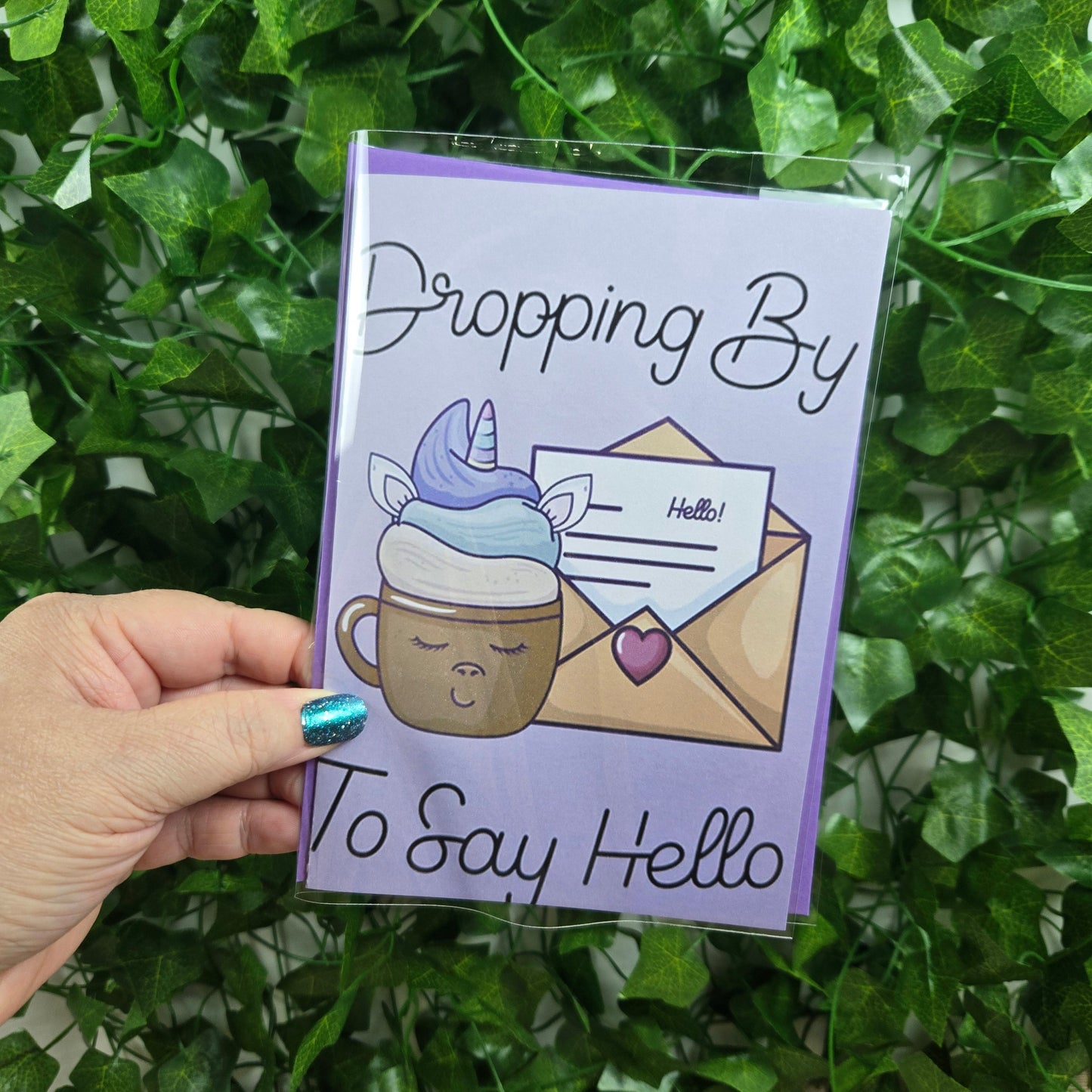 Dropping By to Say Hello, Thinking of You Card