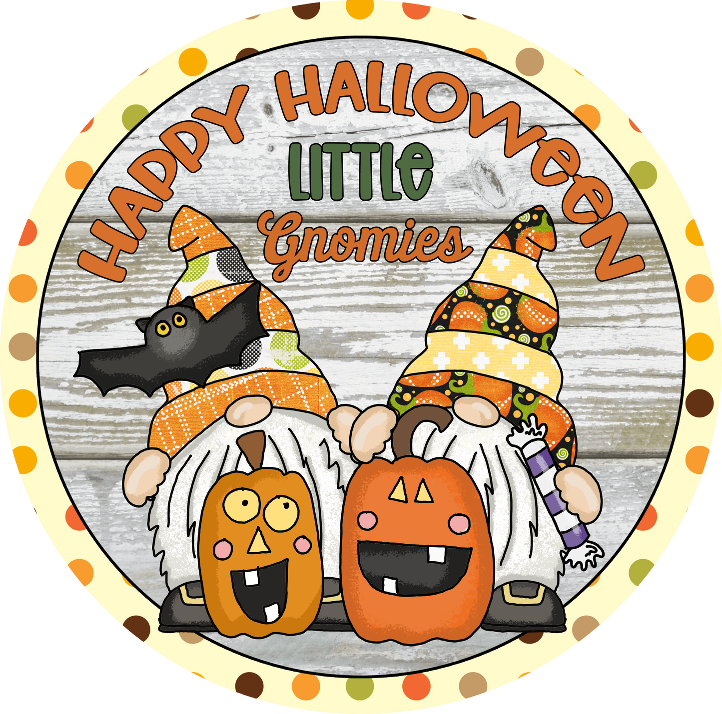 Round Ghoulishly Spooky Halloween Sign (Multiple Designs and Sizes Available) - Vegas Custom Creations