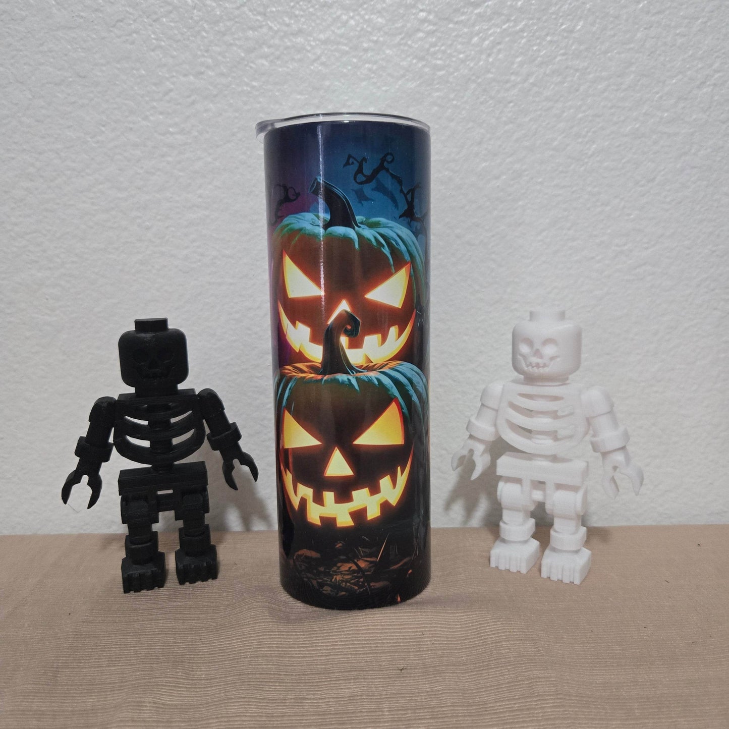Cool Neon Halloween 20oz Skinny Tumbler - Vegas Custom Creations
