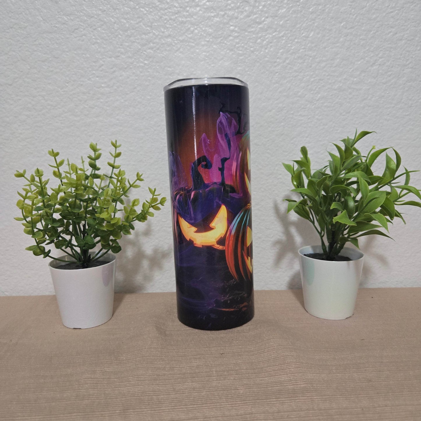 Cool Neon Halloween 20oz Skinny Tumbler - Vegas Custom Creations