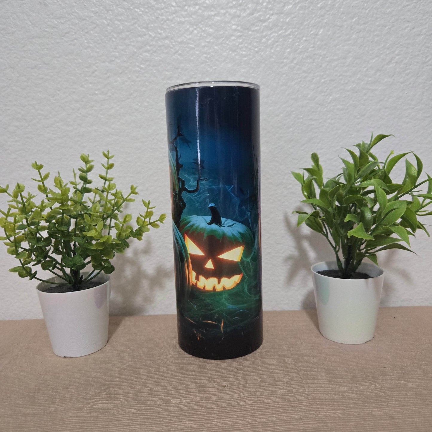Cool Neon Halloween 20oz Skinny Tumbler - Vegas Custom Creations