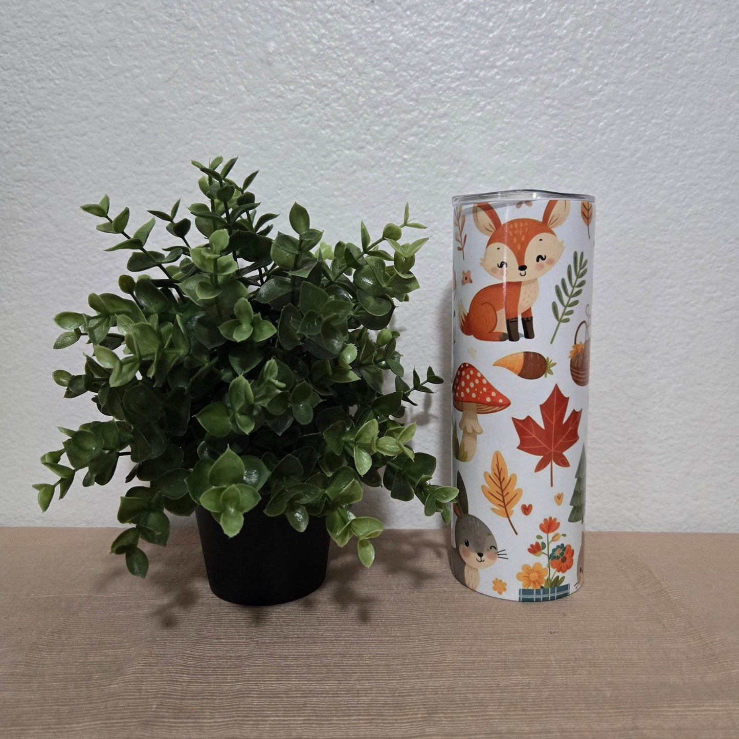 Cute Fall Animals 20oz Skinny Tumbler - Vegas Custom Creations