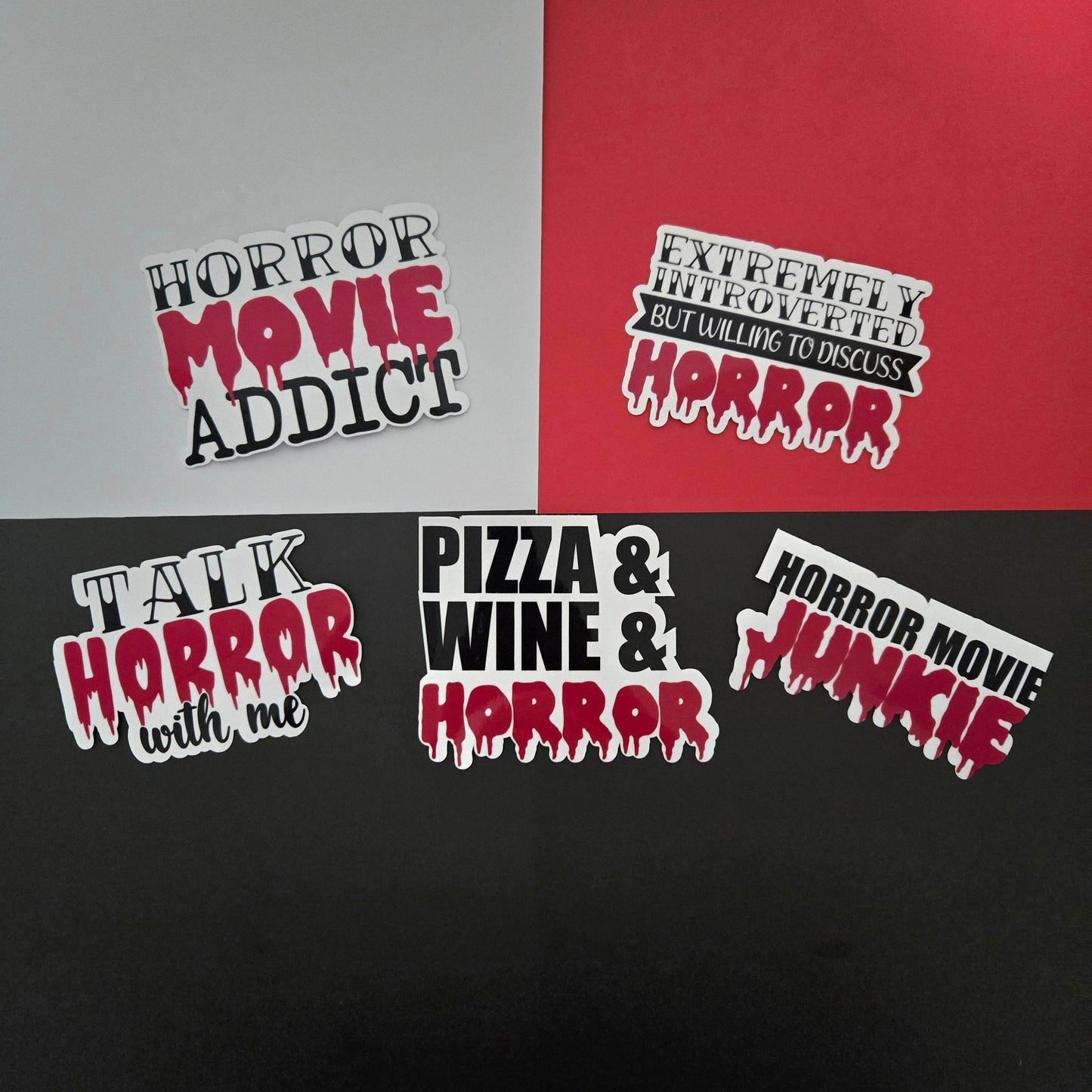 Horror Movie Lover Stickers - Vegas Custom Creations