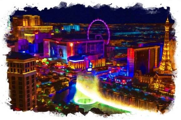 Las Vegas Strip Night Tumbler - Vegas Custom Creations