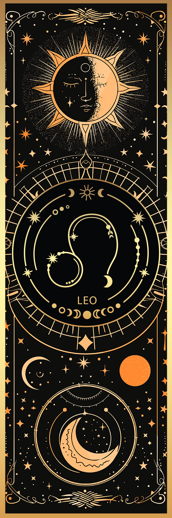 Zodiac Stars, Sun and Moon Aluminum Bookmark (Multiple Designs Available) - Vegas Custom Creations