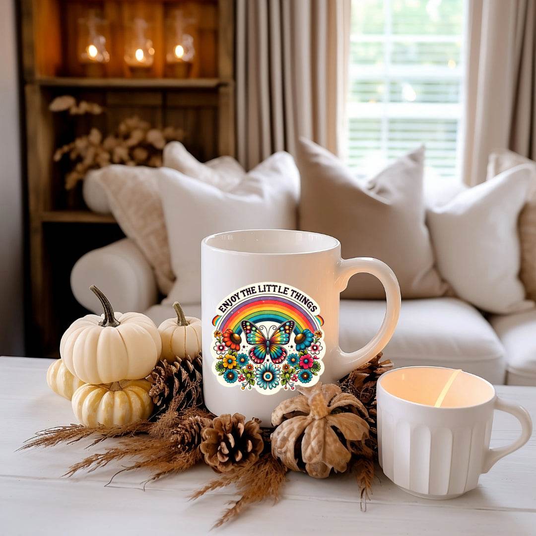 Enjoy the Little Things Motivational Coffee Mug - Vegas Custom Creations