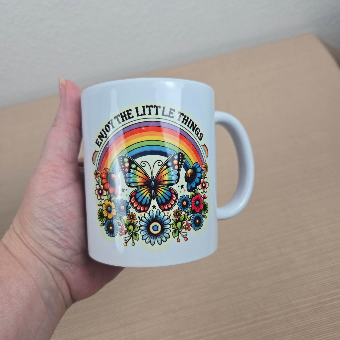 Enjoy the Little Things Motivational Coffee Mug - Vegas Custom Creations