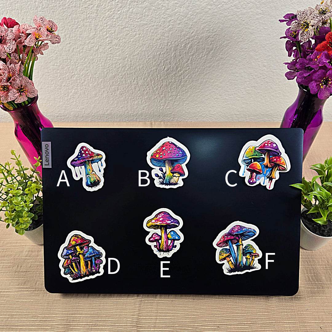 Mushroom Stickers - Vegas Custom Creations