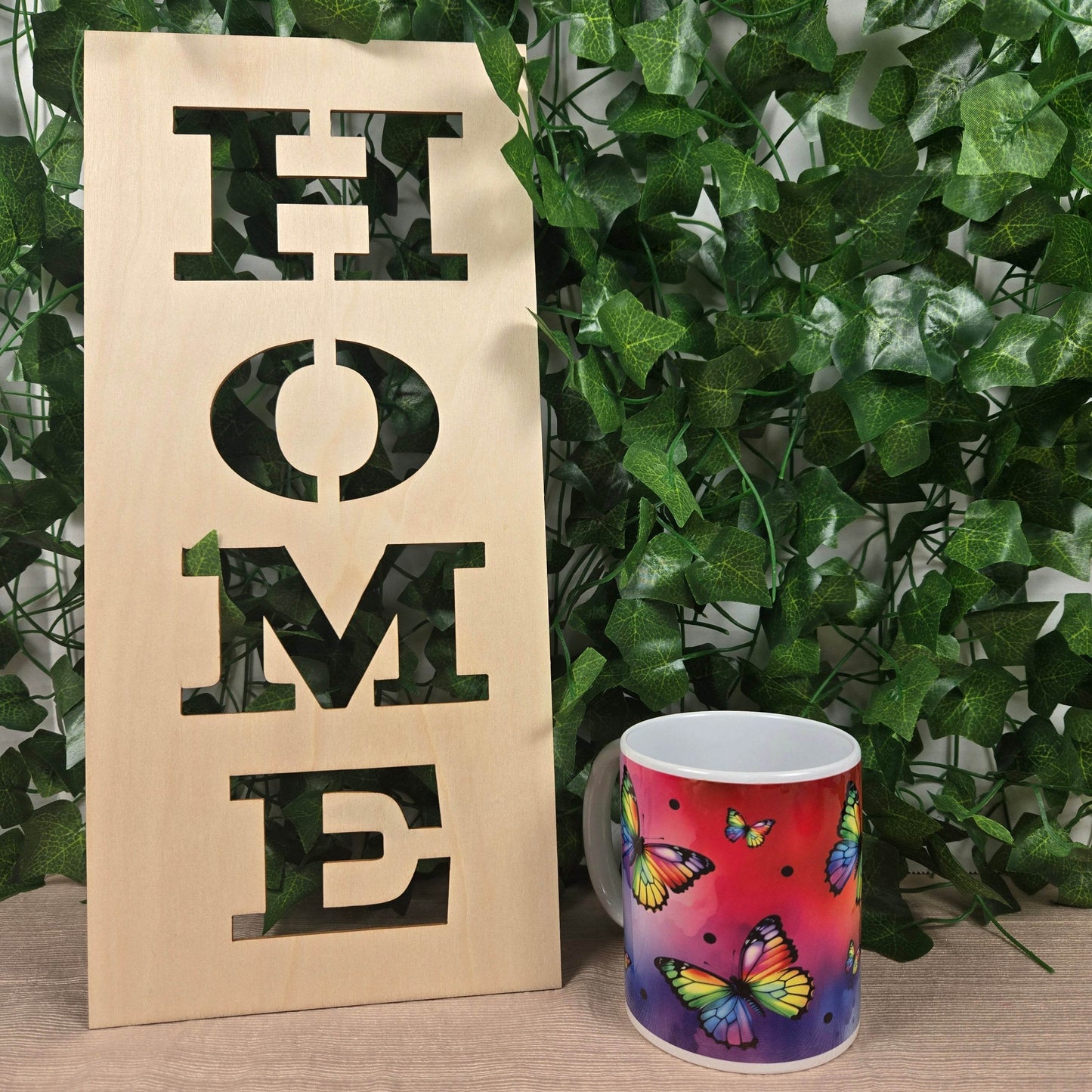 Rainbow Butterfly Coffee Mug - Vegas Custom Creations