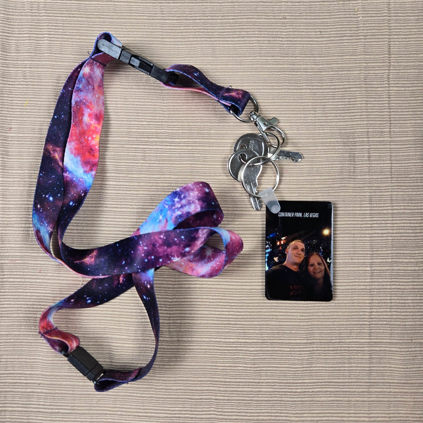 Rectangle Double Sided Personalized Photo and Text Key Chain - Vegas Custom Creations