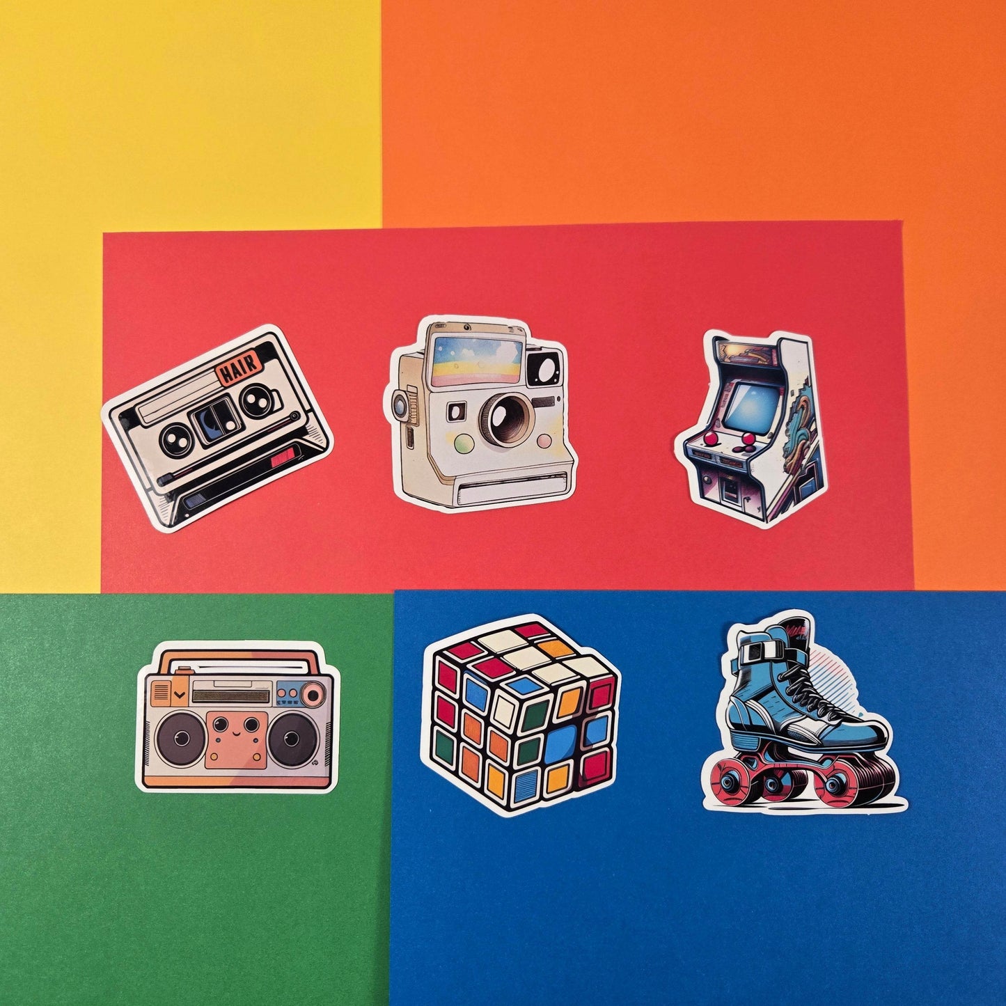 Retro 80's Stickers - Vegas Custom Creations