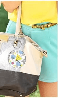 Round Double Sided Personalized Photo and Text Key Chain - Vegas Custom Creations