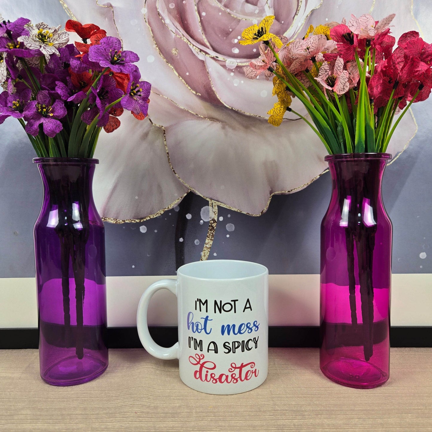 I'm not a Hot Mess, I'm a Spicy Disaster Coffee Mug - Vegas Custom Creations