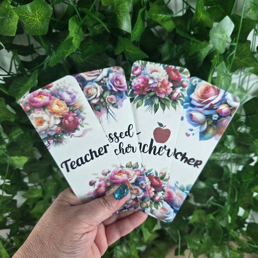 Floral Teacher Bookmarks