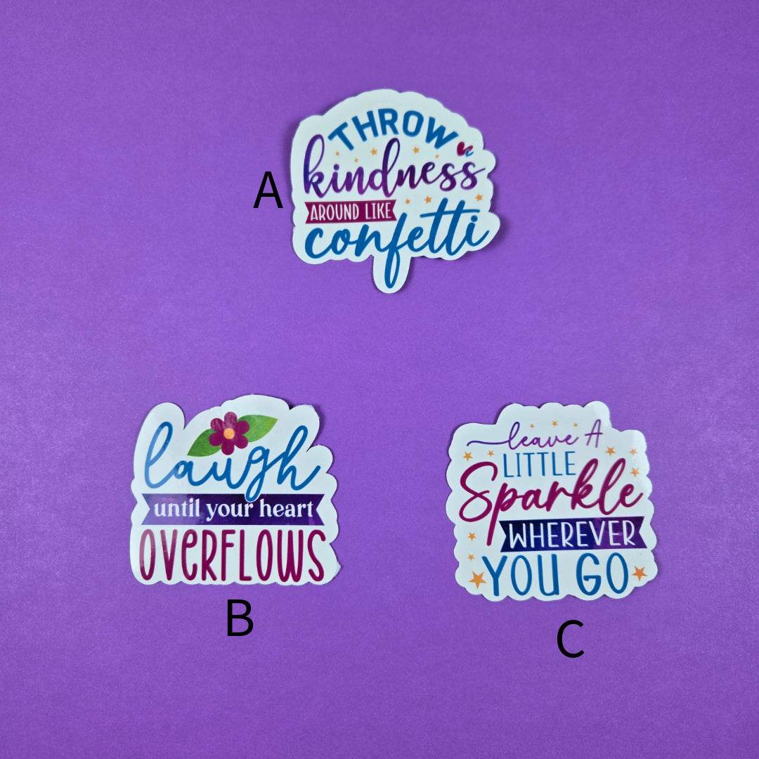 Positivity Stickers - Vegas Custom Creations