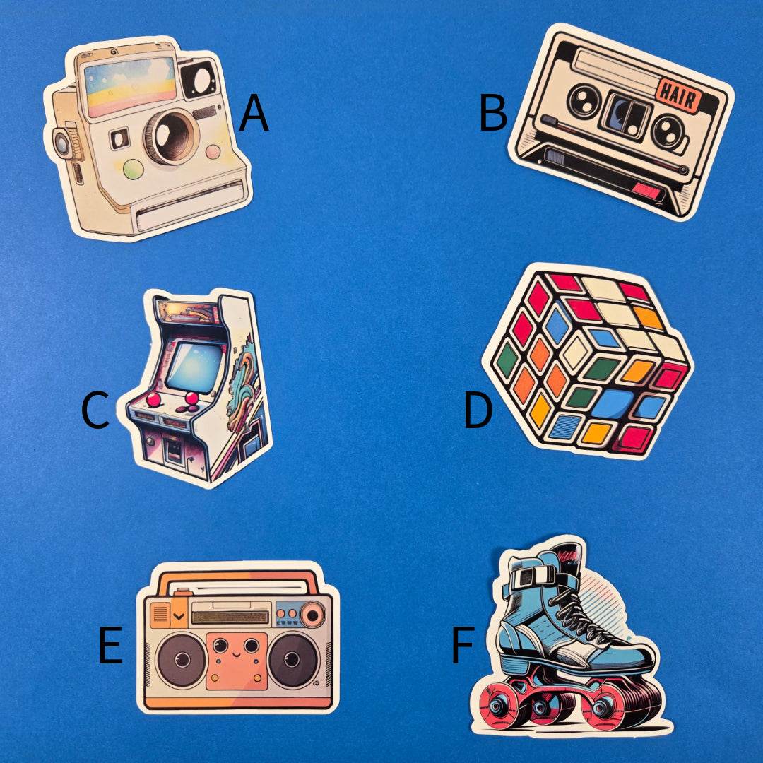 Retro 80's Stickers - Vegas Custom Creations