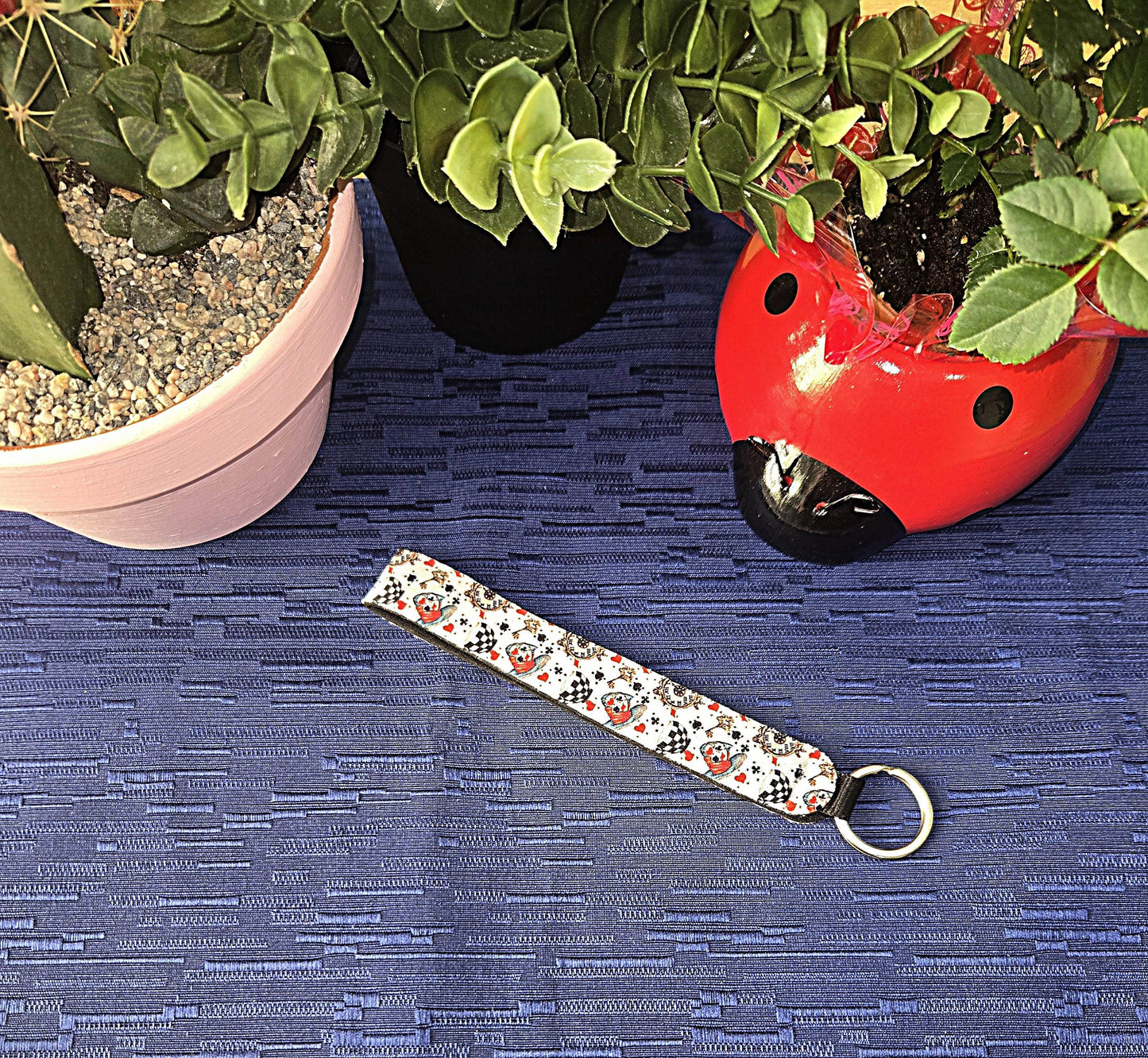 Alice Inspired Wristlet Key Chain (Multiple Designs Available) - Vegas Custom Creations