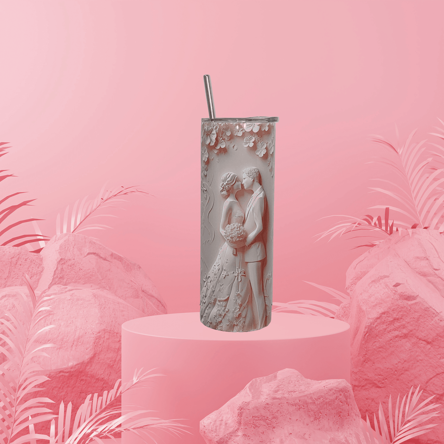 Inflated Bride and Groom Tumbler - Vegas Custom Creations