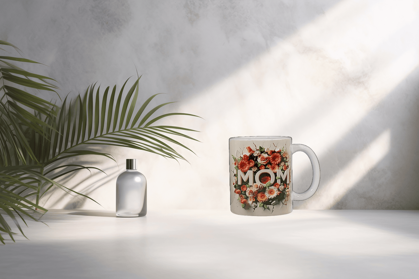 Beautiful Floral Love Mom Mug - Vegas Custom Creations