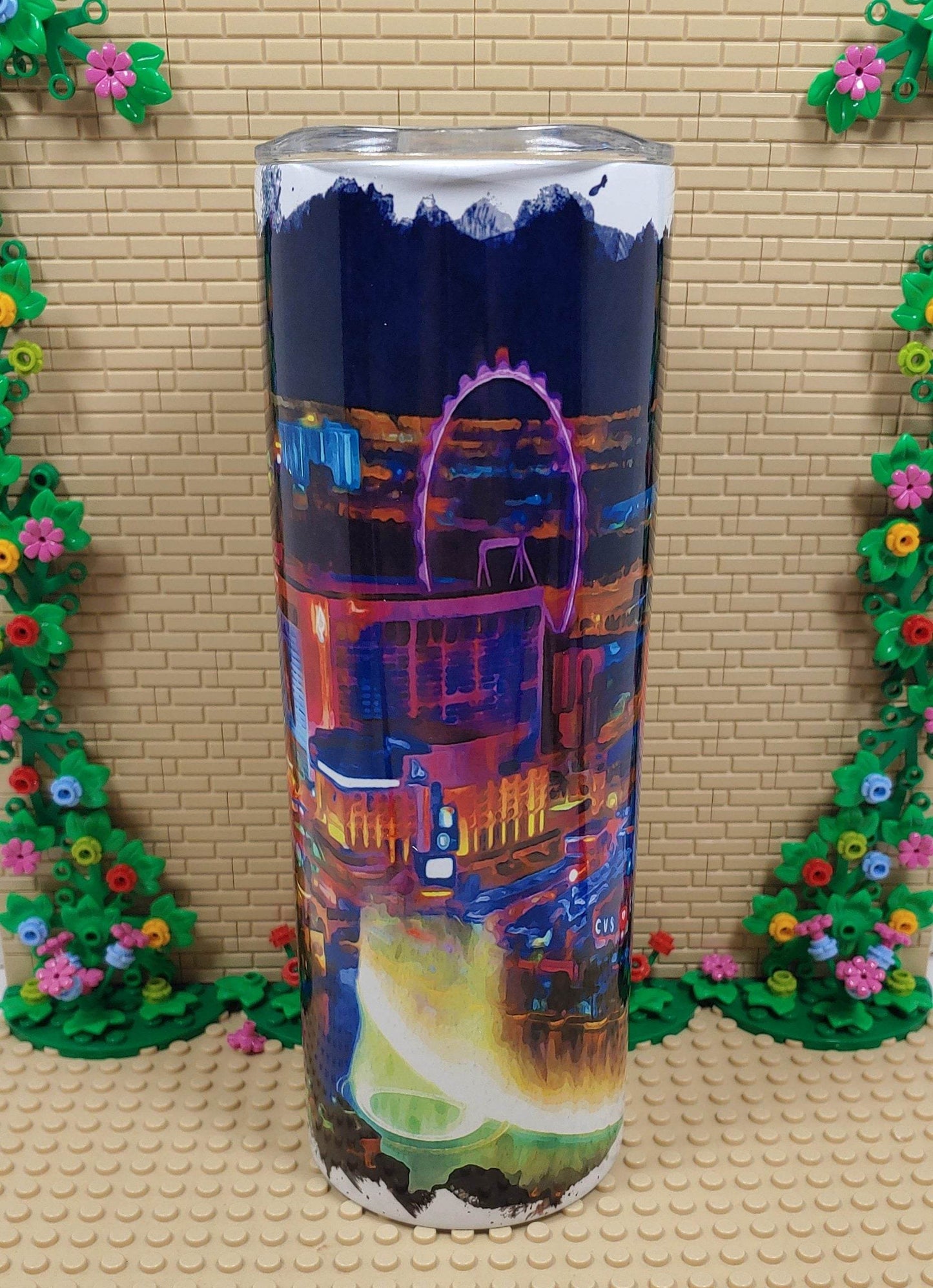 Las Vegas Strip Night Tumbler - Vegas Custom Creations