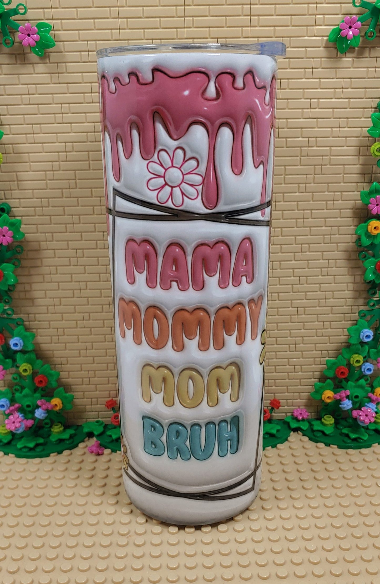 Inflated "Mama, Mommy, Mom, Bruh" Tumbler image 3