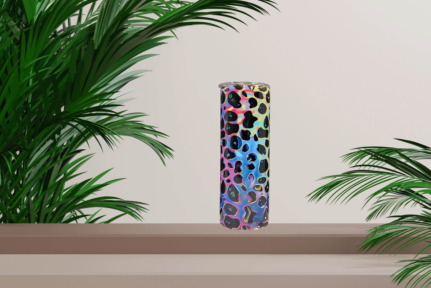 Rainbow Cheetah Print Tumbler - Vegas Custom Creations