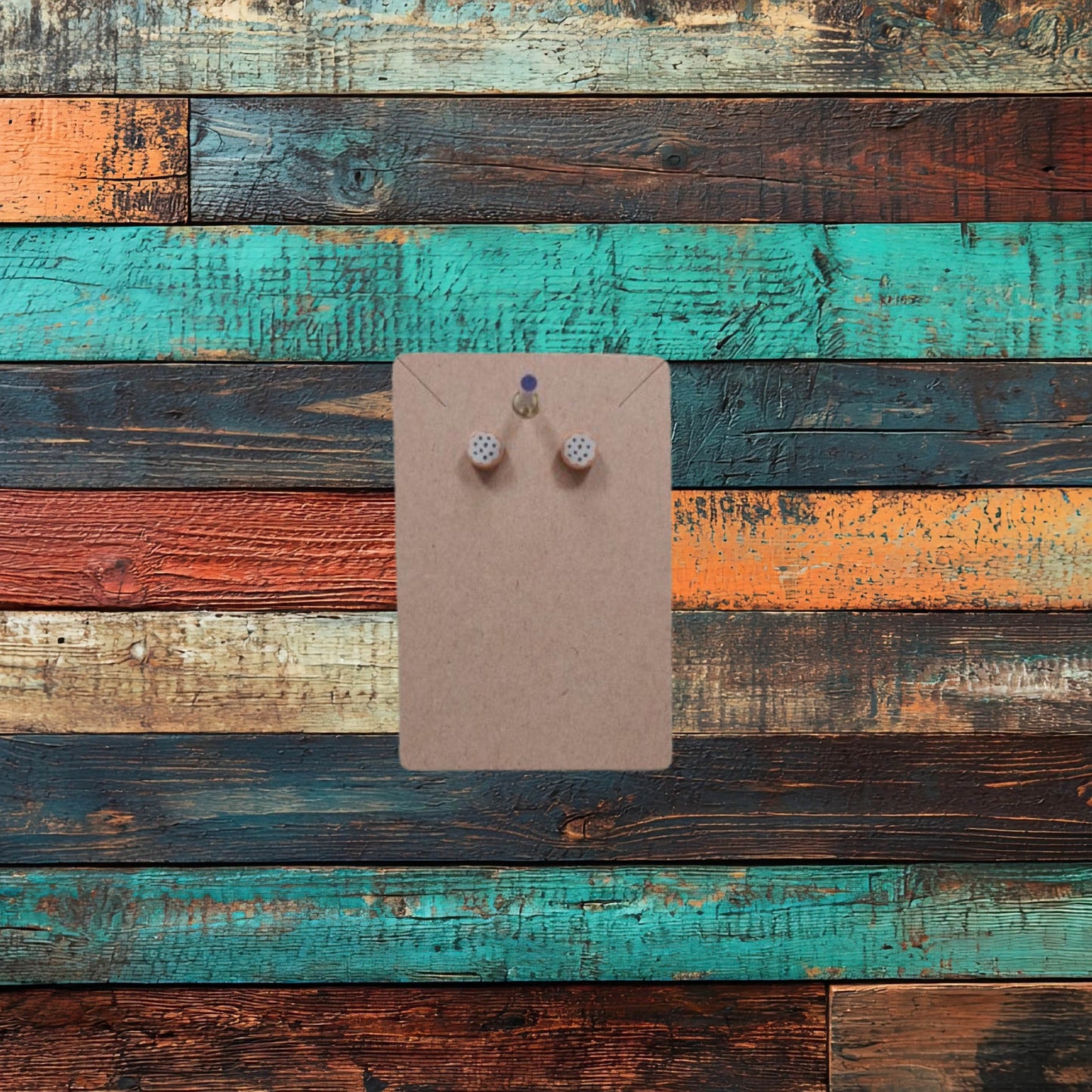 Lego® Chocolate Chip Cookie Pie Dessert Round Tile Stud Earrings - Vegas Custom Creations