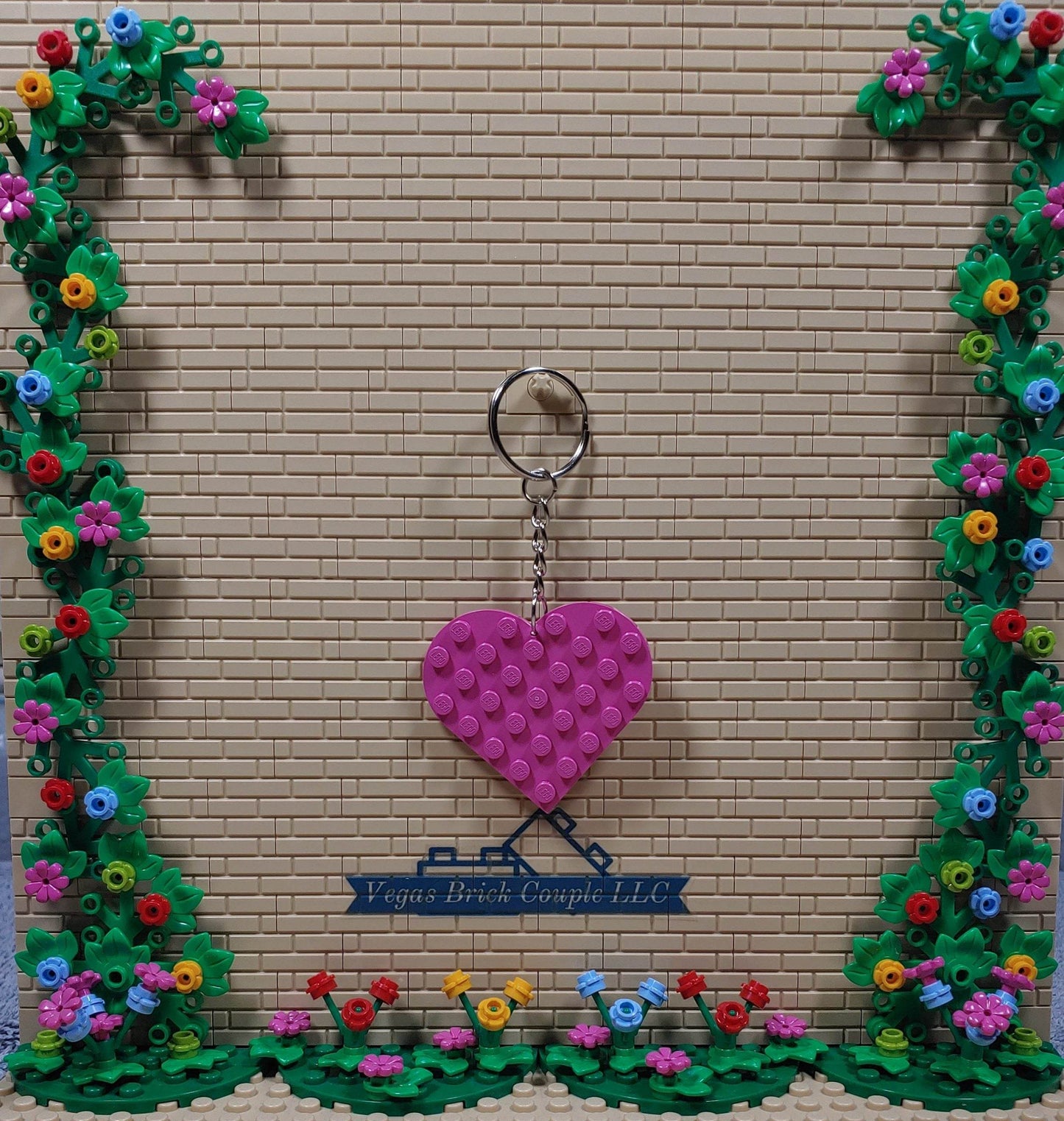 Lego® Heart Key Chain - Vegas Custom Creations