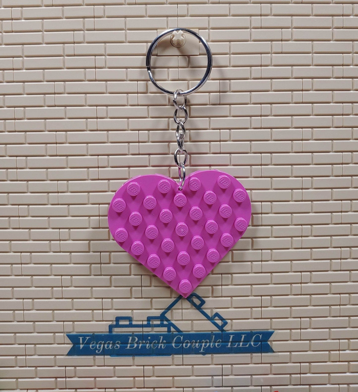 Lego® Heart Key Chain - Vegas Custom Creations