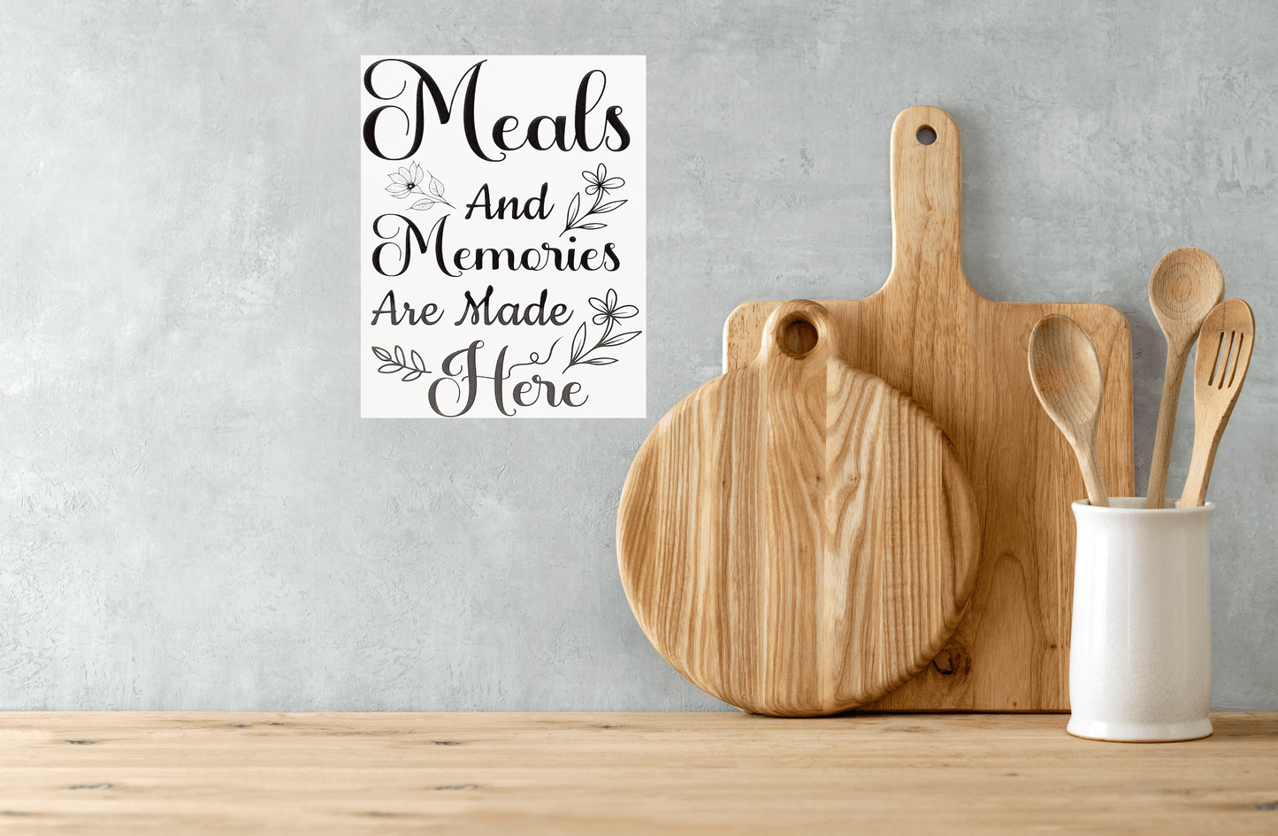 Meals and Memories are Made Here Aluminum Sign 8x10 - Vegas Custom Creations