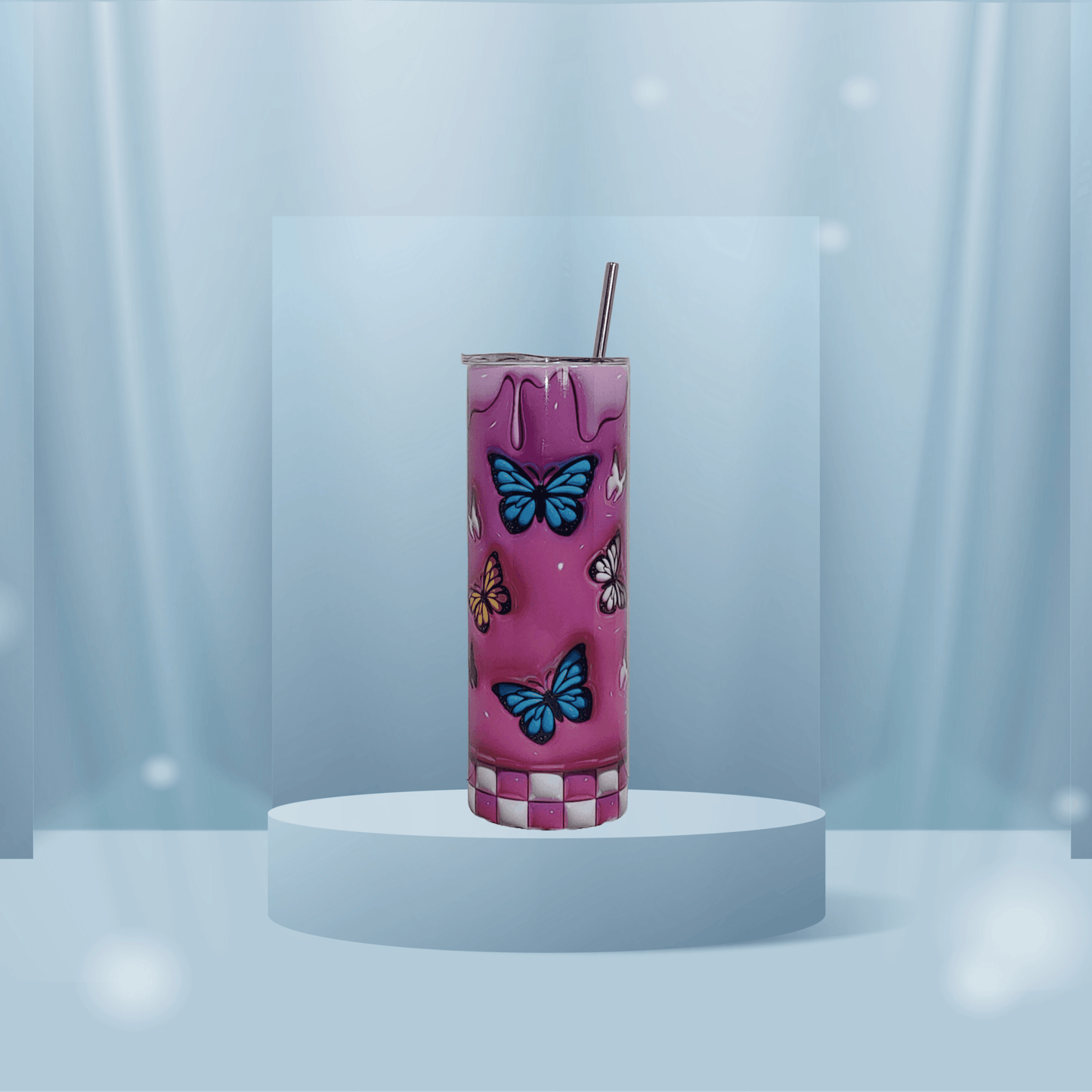 Inflated Butterfly Tumbler - Vegas Custom Creations