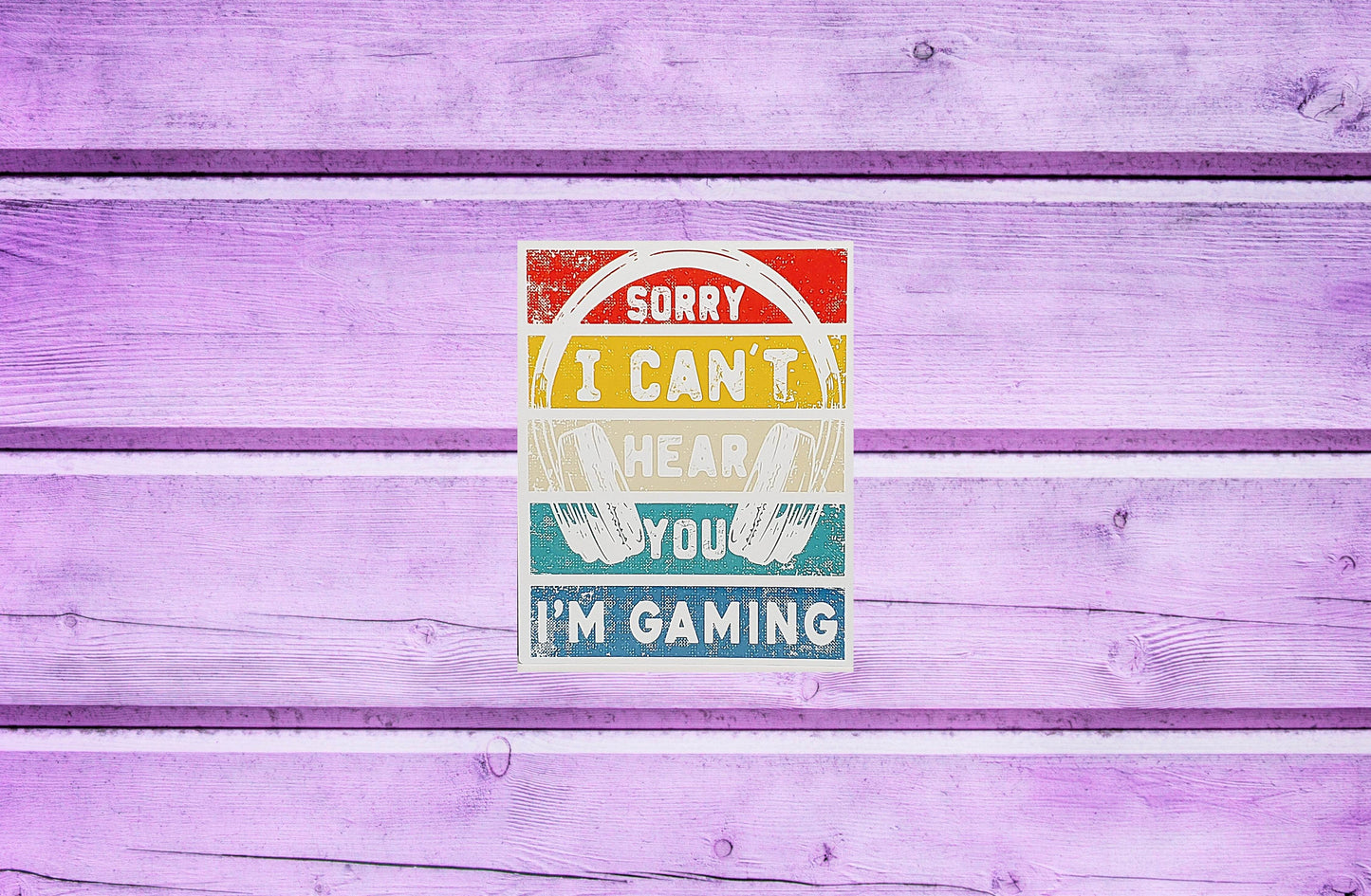 Sorry I Can't Hear You I'm Gaming Aluminum Sign 8x10 - Vegas Custom Creations